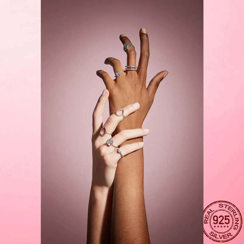 Женское кольцо из серебра 925 пробы с фианитом | Украшения и аксессуары