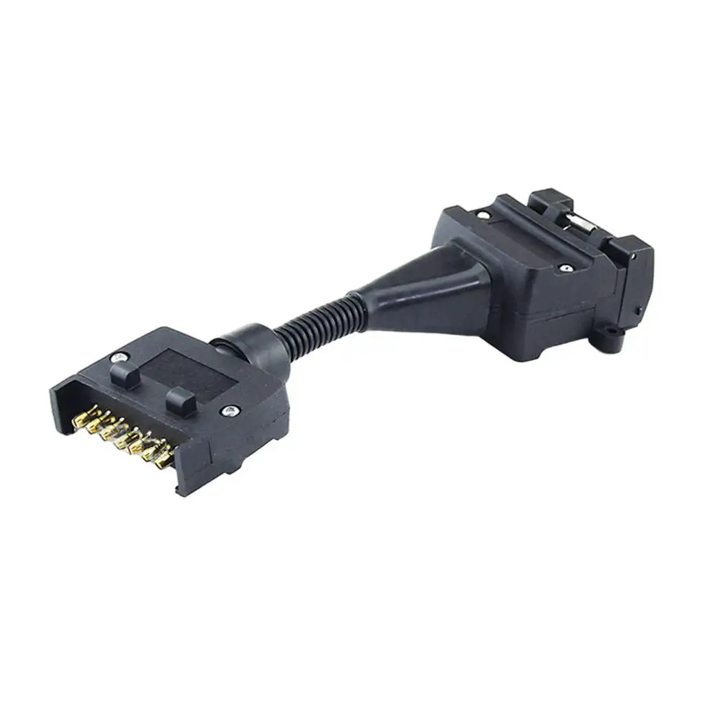 

Trailer Wiring Connector Socket with Wiring Harness 7 Pin to 12 Hole Adapter for Car RV Car Parts Replacement Accessories