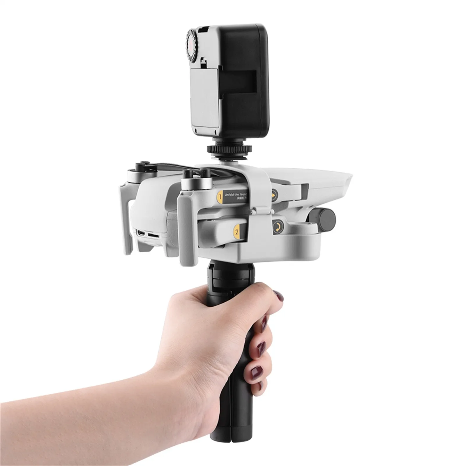 

For DJI Mavic Mini 2 Drone Hand Grip Tripod Gimbal Handheld PTZ Stabilizer Children Doll Toys for Boy Girl Birthday Gift