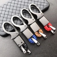 metal key chain car key holders pu rope horseshoe buckle hook automotive supplies
