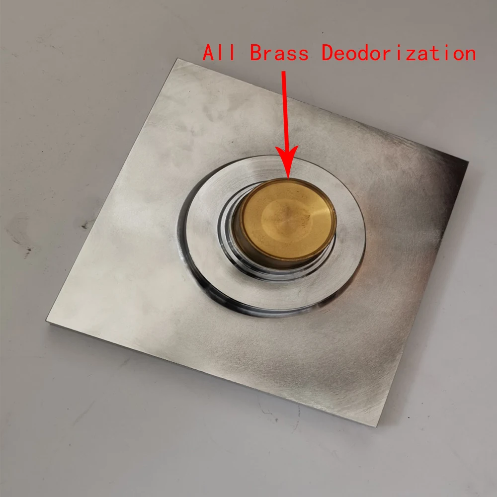 Дезодорирование 15*15 см Все латунные аксессуары для ванной комнаты квадратная