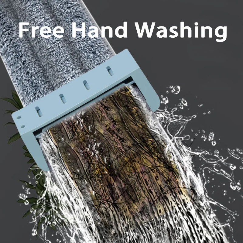 Бесплатная Ручная стирка с МОП плоская Швабра силиконовый скребок для ленивых