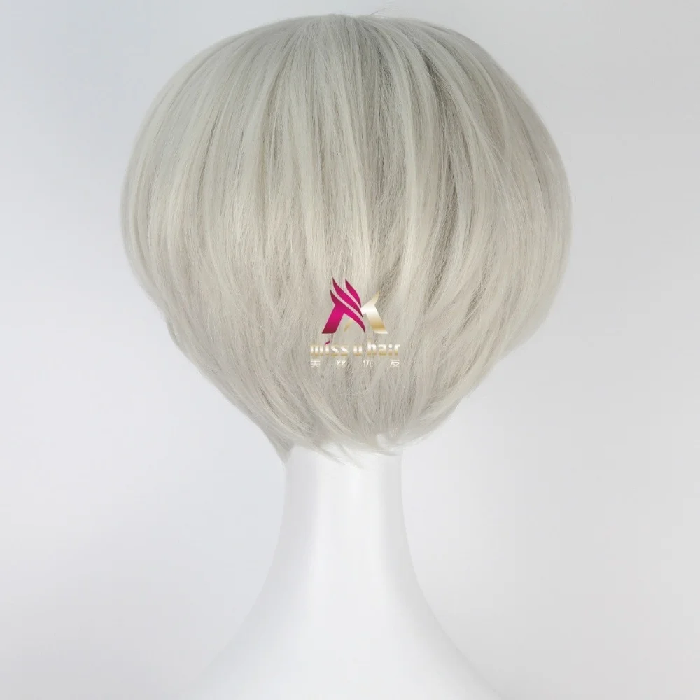 Halloween Pursuit Women Grainne cosplay Wig gold Short Bob Haircut Cosplay hair Role Play costumes +wig cap | Тематическая одежда