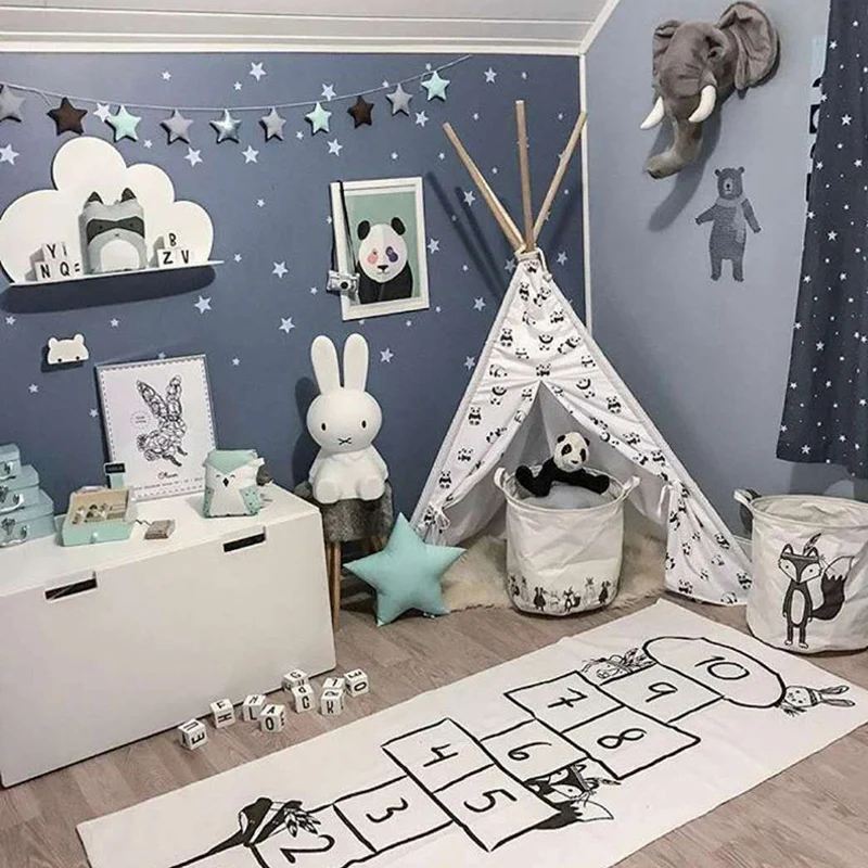 Детский игровой коврик Hopscotch детские спортивные коврики с мультяшным принтом