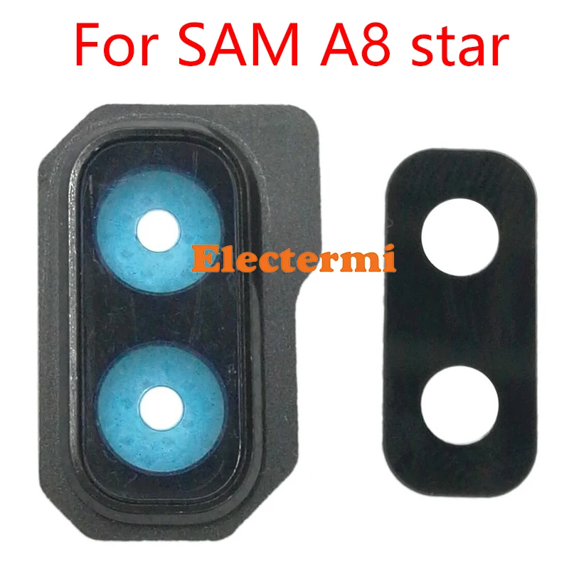 

Electermi For 50PCS A8 STAR Rear Back Camera Glass Lens With Adhensive Replacement For Samsung Galaxy A8 Star