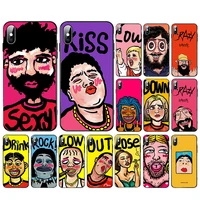 phone cases for iphone 6 7 8 6s plus funny personality avatar x xr xs max capa 11 11pro soft tpu back 5 5s se2020 covers fundas