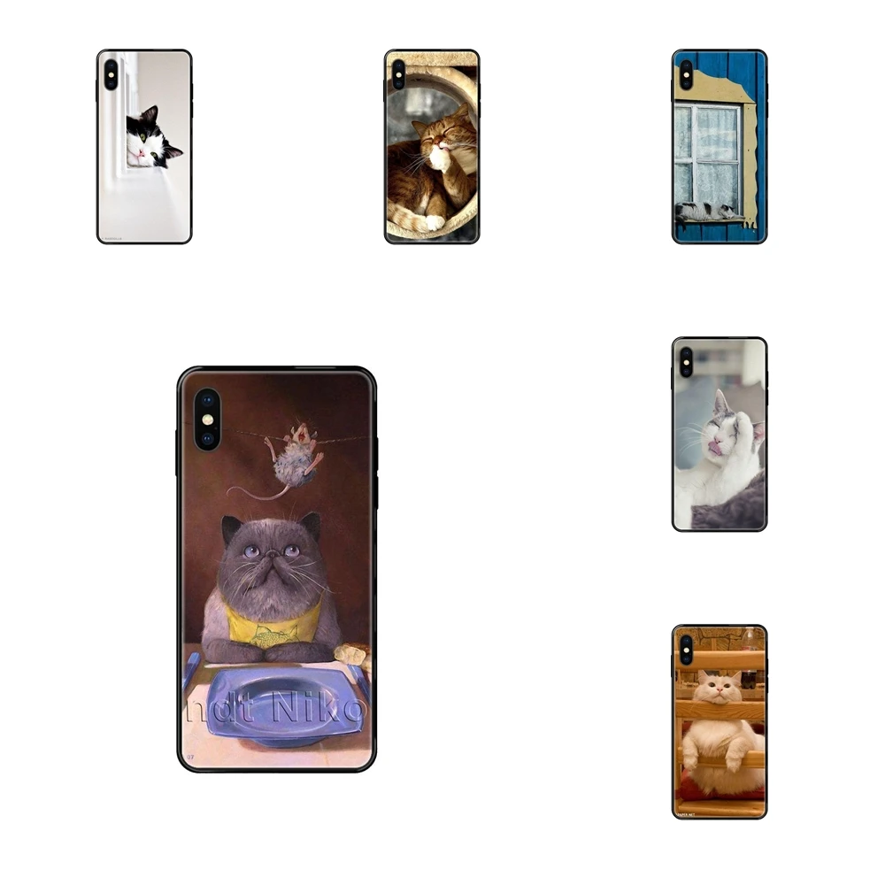 Дизайнерский чехол с очень ленивыми кошками для Xiaomi Redmi 3S 4X 4A 5 5A 6 6A 7 7A 8 8A 8T 9 9A K20 K30 S2