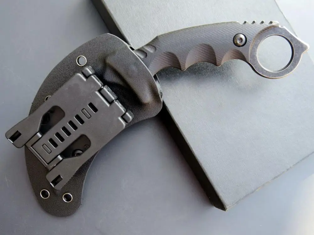 

Eafengrow C1111 Karambit Knife CS GO Tactical Claw Knife Camping Hike Outdoor HARNDS Jungle adventure Hunting Survival Knife