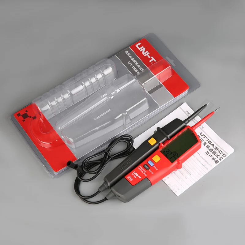 UNI-T Цифровой вольтметр UT18B UT18D AC DC Напряжение Continunity тестер 690V ЖК-дисплей Дисплей 3