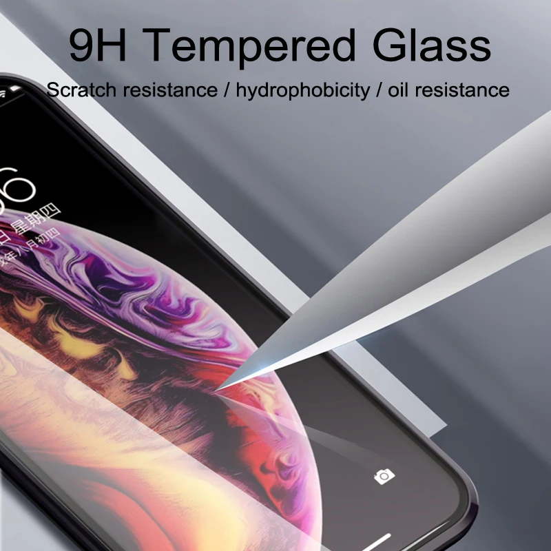 Двухсторонний стеклянный Магнитный чехол 360 для iPhone XR XS Max X 8 7 6 6S Plus металлический