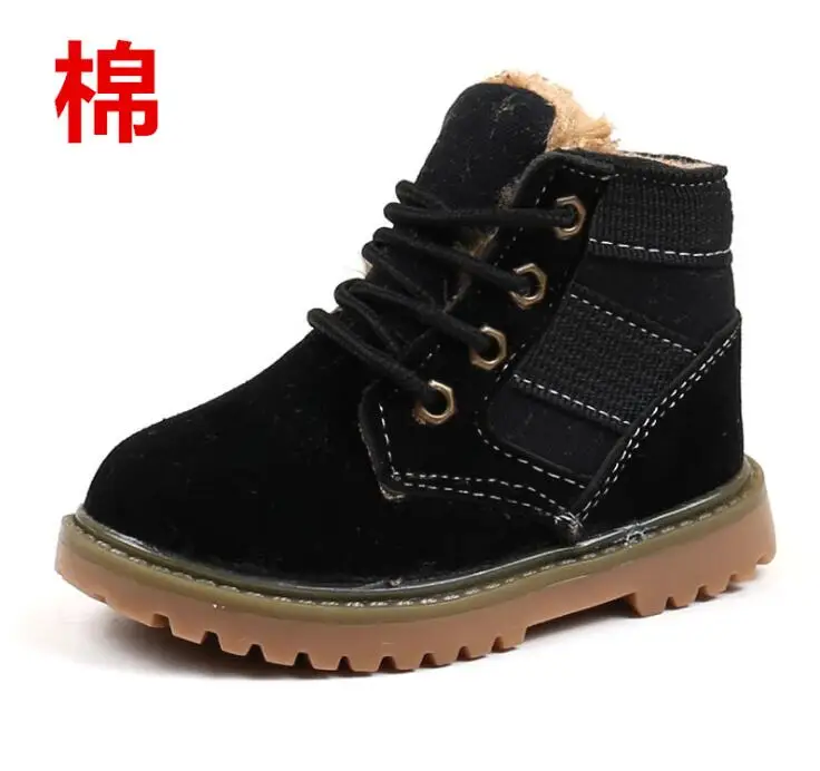 Модная детская повседневная обувь детские ботинки Martin для мальчиков и девочек