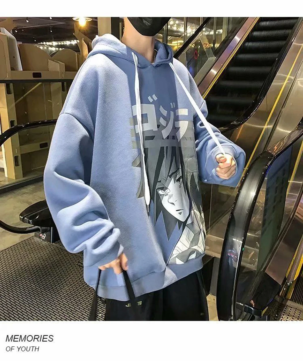 

Demon Slayer Hoodies Puzzled Tomioka Giyuu Graphic Print Women Casual Long Sleeve Pullover Men Oversized Sweatshirt