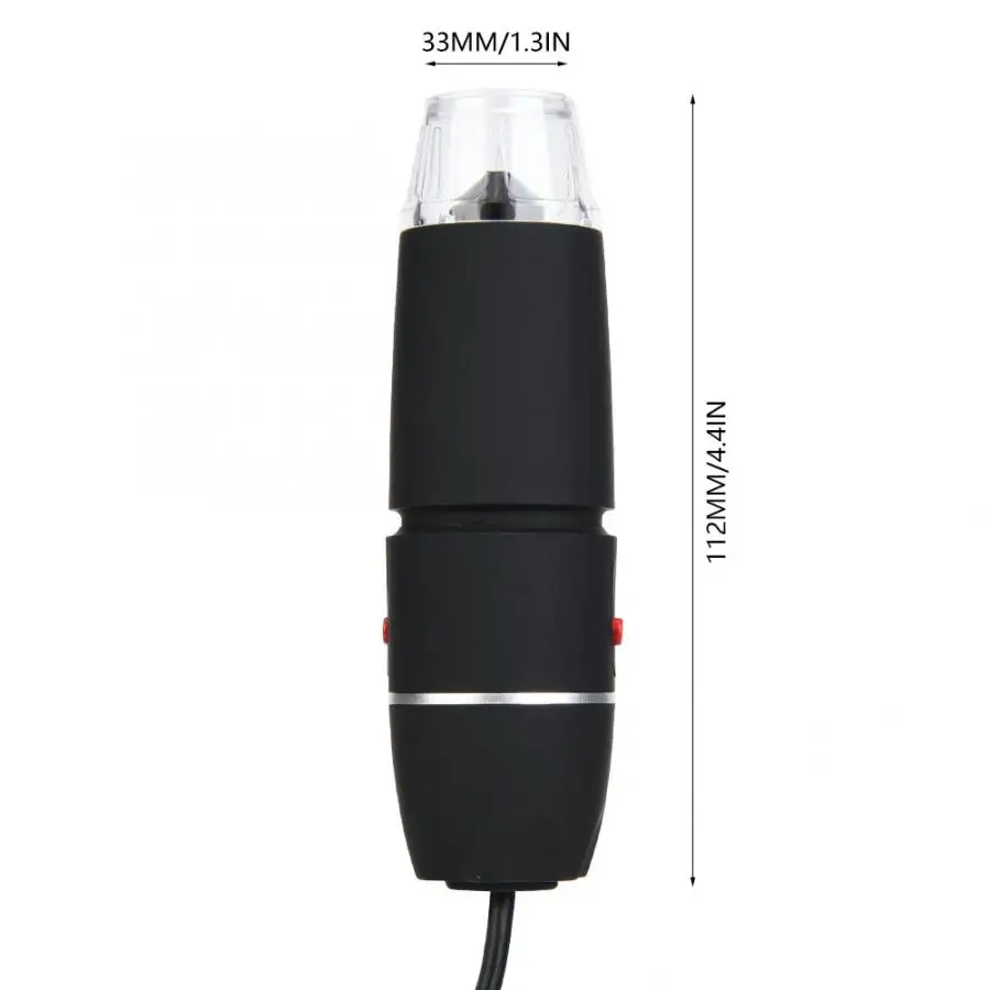 S02 50-500X Цифровые микроскопы 8LED USB с Универсальная металлическая Поддержка