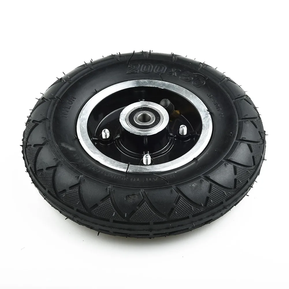 

8 Inch Electric Scooter Pneumatic Tyre Tire Inner Tube Set W/ Wheel Hub Bearing