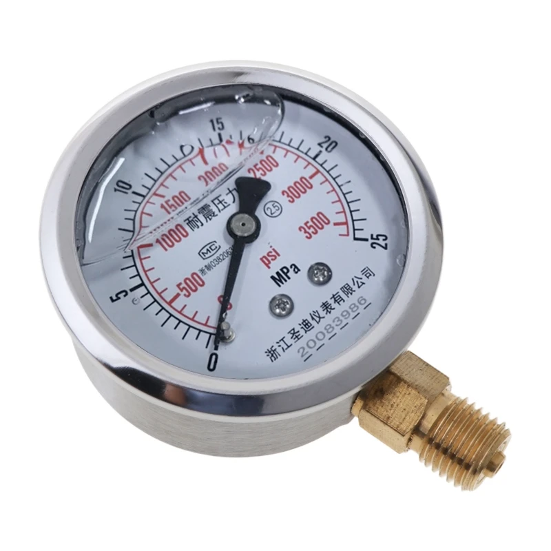 

0-60MPa Radial Iron Manometer High Accuracy Air Oil Water Hydraulic Pressure
