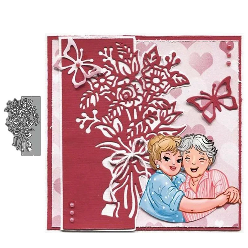 Пресс-формы из углеродистой стали для резки букета розы перфоратор открыток