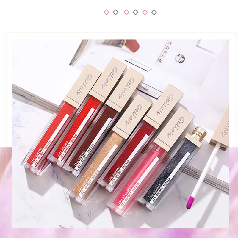 Мерцающий Увлажняющий блеск для губ изменение температуры Цвет жидкая помада