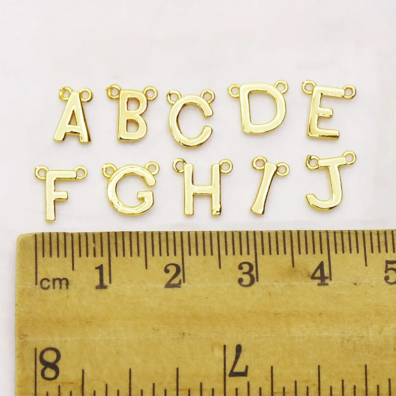

20 pieces Gold letter Jewelry Charms Jewelry accessories Connector necklace pendants Charms for women accessories pendants 7323