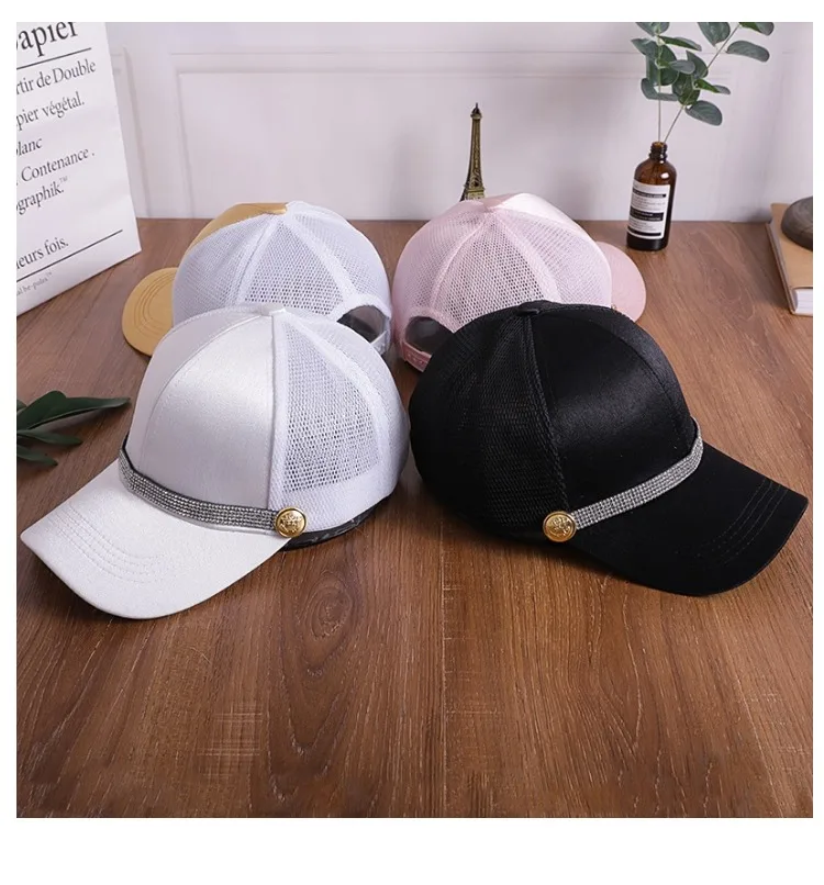 Мужская и женская кепка RUIXF006 Повседневная Уличная Кепка унисекс на ремне стразы