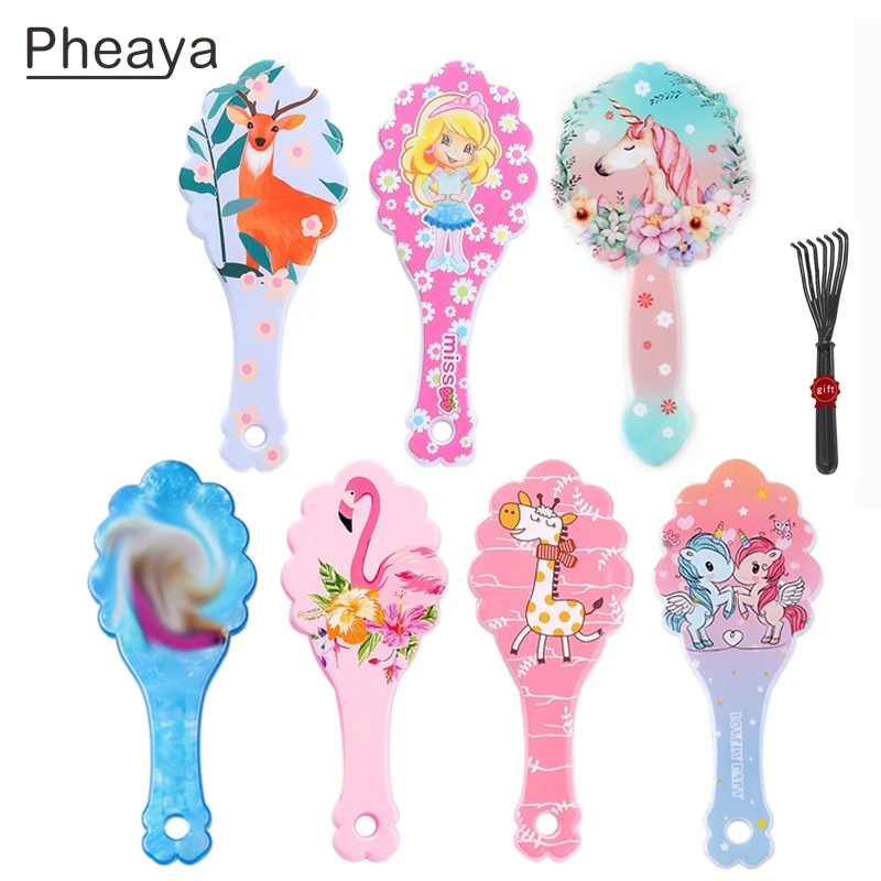 Расческа для волос детская с мультипликационным принтом Антистатическая |