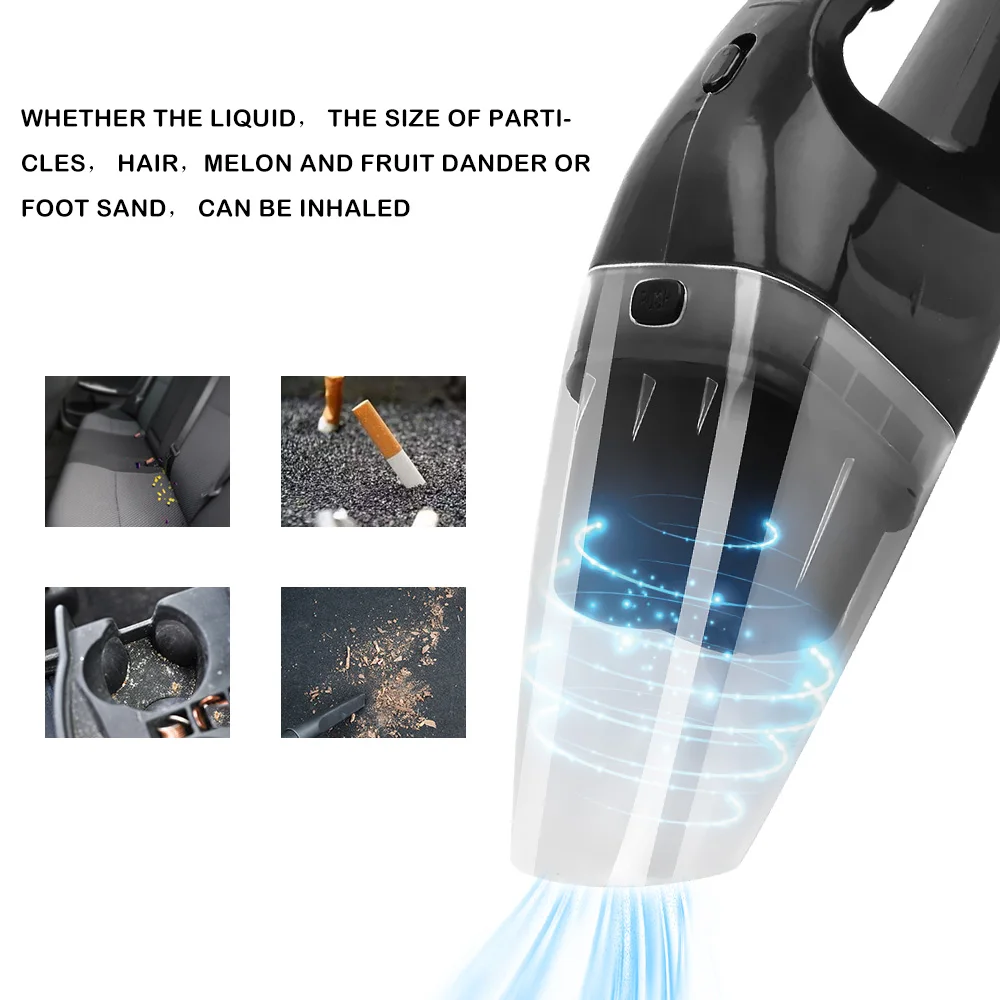 

Wet and Dry Dual Use Protable Vacuum Cleaning 120W Car Clean Accessories with LED Light 12V Car Handheld Vacuum Cleaner