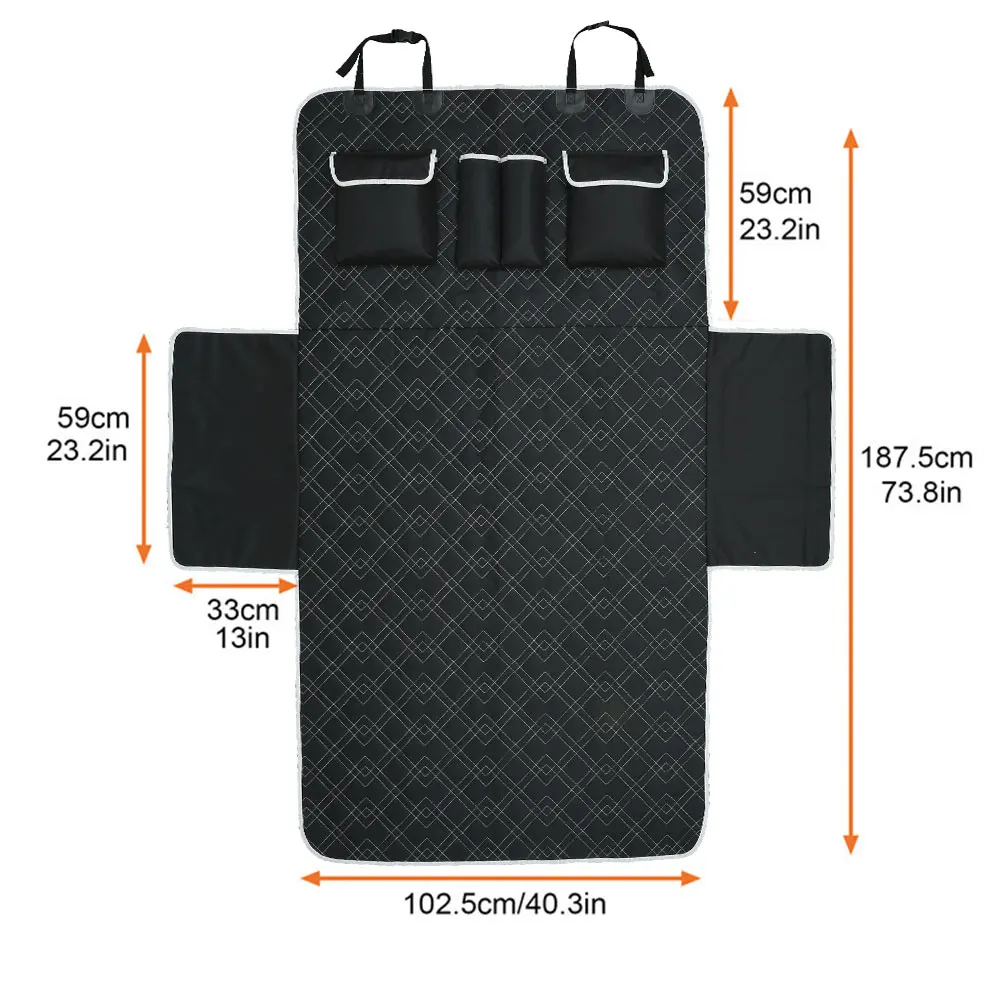 

Car Boot Protector for Dog Universal Waterproof Scratch-Resistant Nonslip Boot Blanket with Side Protection Robust Mat for Dogs