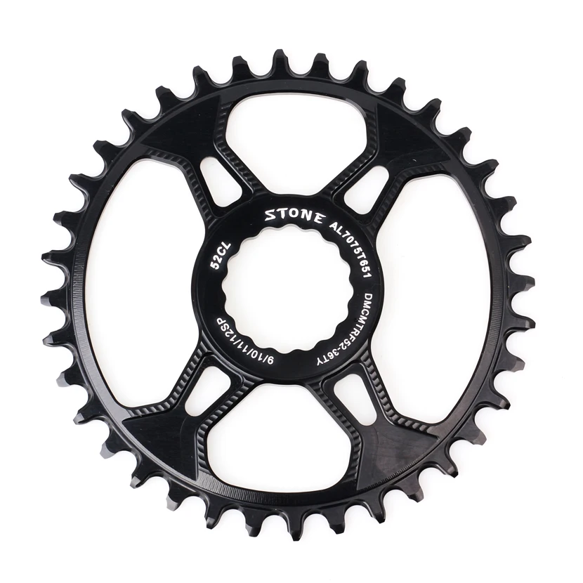 Каменная цепная цепь для RF Round Next SL SIXC Atlas AEffect Cinch 30t 32 34 36 38T зуб 3,5 мм смещение прямое Крепление цепное колесо