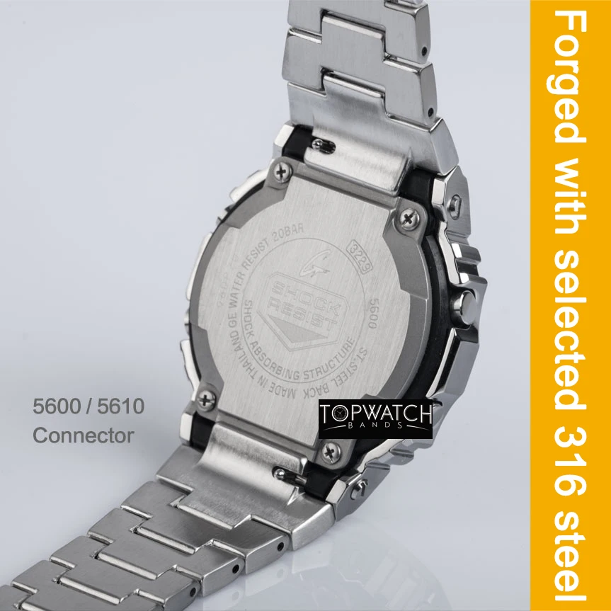 Обновление DW5600 металлической рамкой Нержавеющая сталь ремешок GW M5610 DW 5600 г для