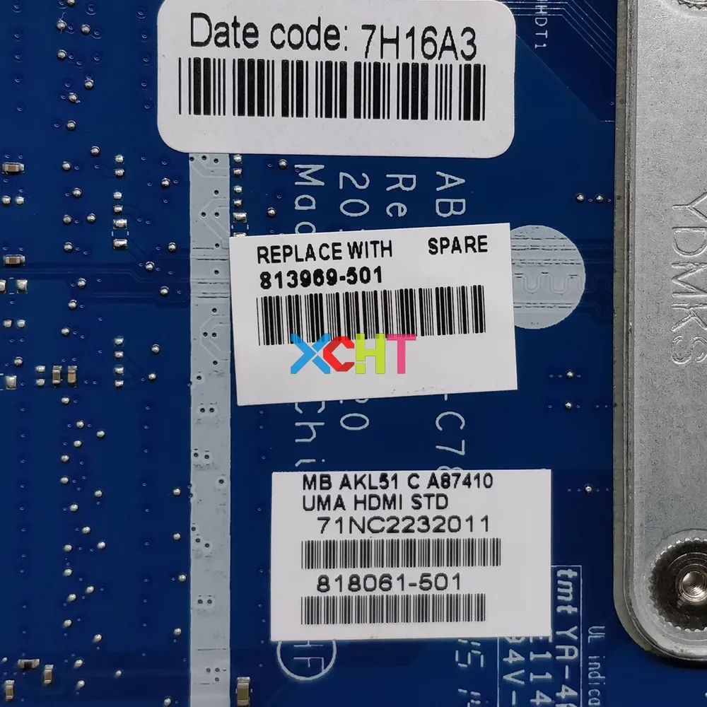 813969-501 813969-001 813969-601 UMA w A8-7410 cpu ABL51 LA-C781P для hp NOTEBOOK 15-AF Series 15Z-AF000 PC материнская плата для ноутбука
