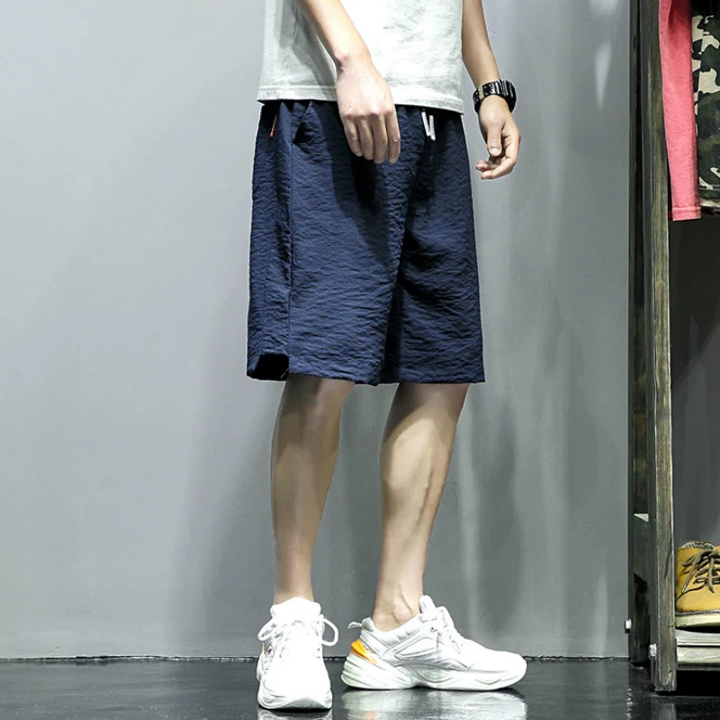 2020 Летние повседневные шорты мужские однотонные Свободные джоггеры Homme размера
