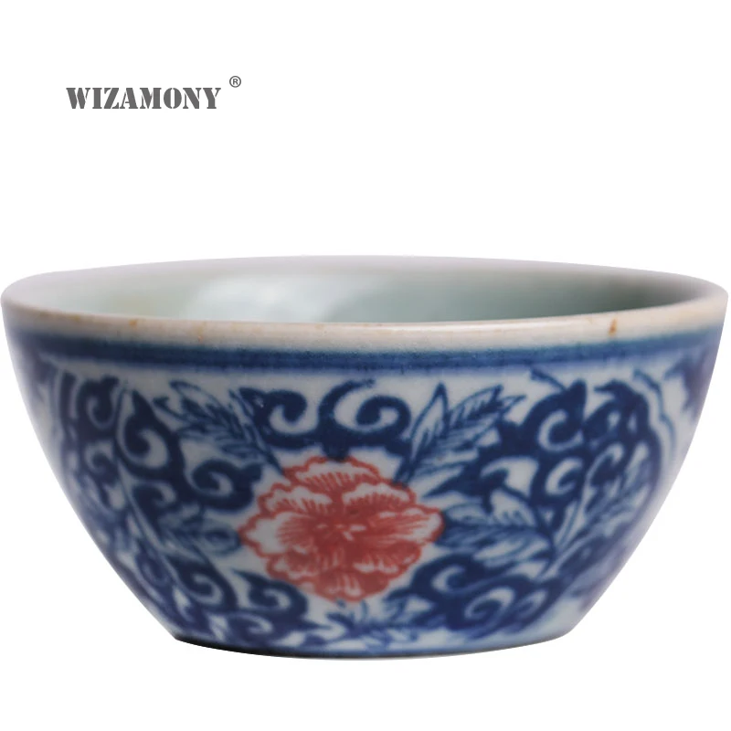Посуда для напитков WIZAMONY jingdezhen 55 мл китайские фарфоровые чайные чашки Gaiwan ручной