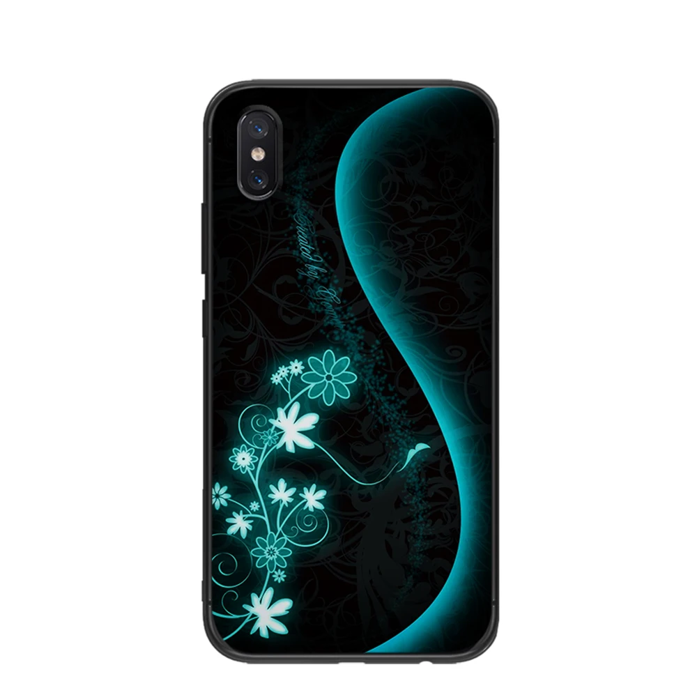 Белый цветок искусства мягкий TPU чехол для Xiaomi Redmi Mi6 8 9 A1 A2 F1 Plus чехол 5 5Plus M8 Lite силиконовый чехол для телефона на.