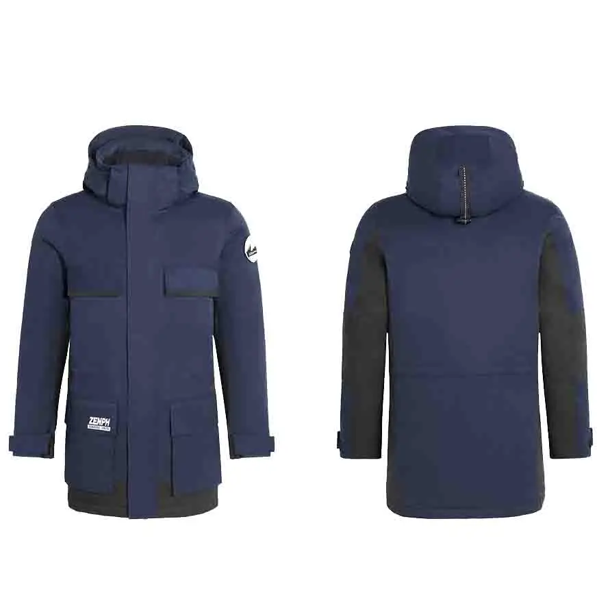 Зимние мужские пуховики Zenph водостойкая теплая куртка на гусином пуху с