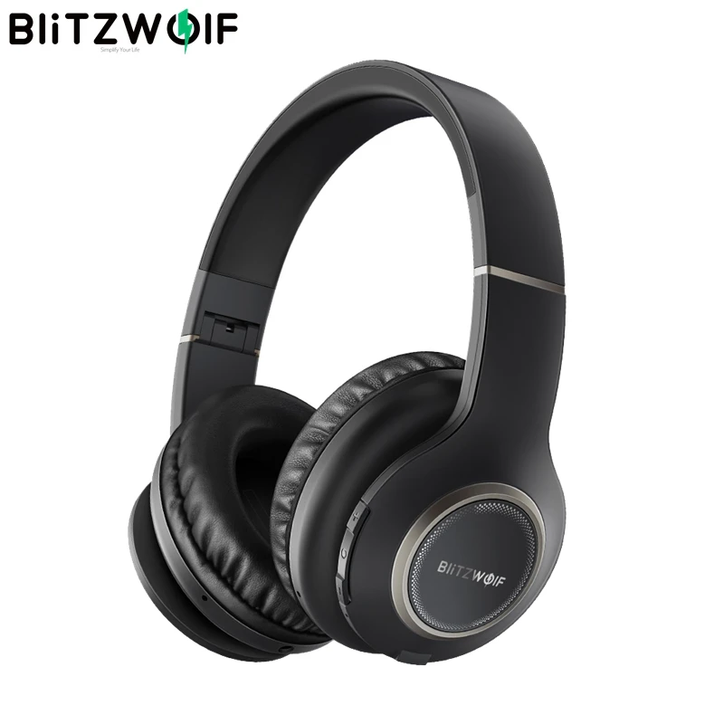 BlitzWolf BW-HP0 беспроводные наушники Bluetooth гарнитура складные Накладные наушники с микрофоном для ПК мобильного телефона Mp3