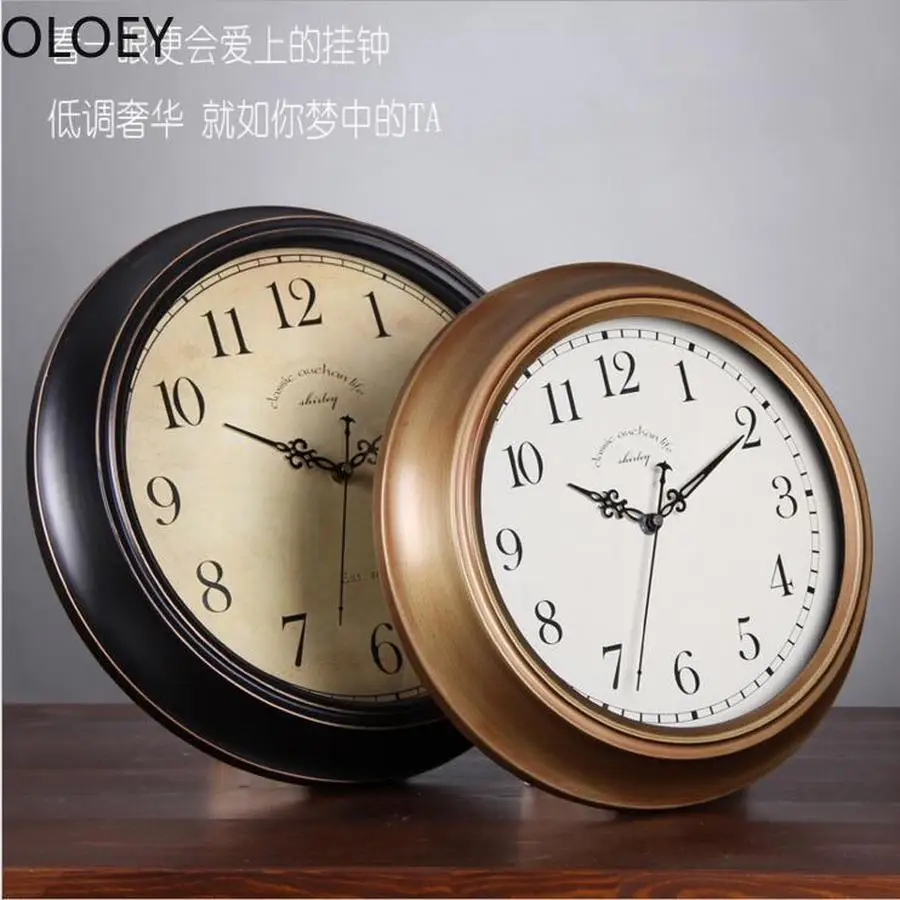 Большие настенные часы в винтажном стиле металлические американские Роскошные