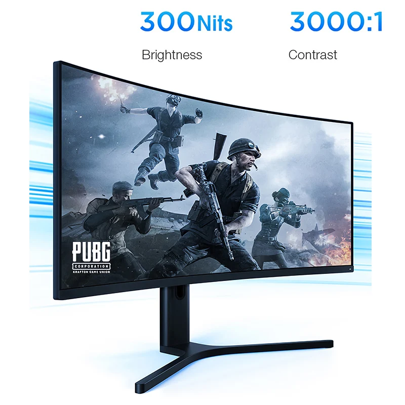 Изогнутый игровой монитор XIAOMI 34 дюйма 3440*1440 WQHD 21:9 экран 144 Гц Высокая частота обновления 121% sRGB 1500R кривизна-3