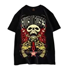 GUNS N ROSES футболка 2011 хлопка высокого качества в стиле панк для мужчин и женщин, черная футболка Топы И Футболки негабаритных мужские футболки, детская одежда