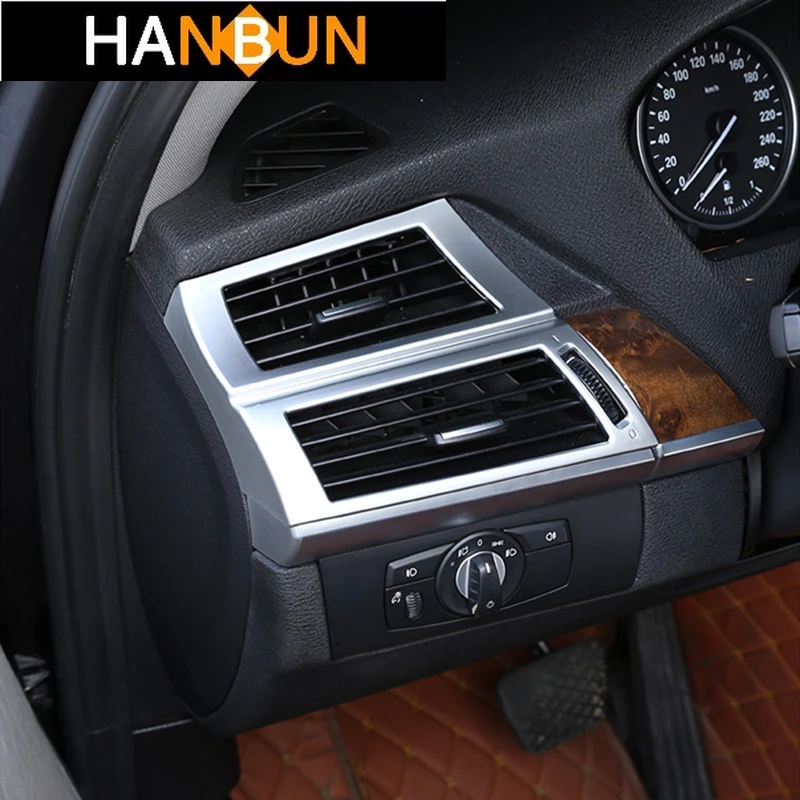 

Center Console Both Side Air Outlet Frame Decoration Cover Trim For BMW X5 E70 X6 E71 2008-2014 Interior Automotive Accessories