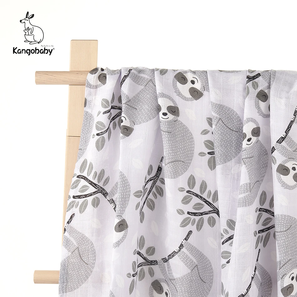 

Kangobaby #My Soft Life# Bamboo Cotton Multifunctional Soft Breathable Baby Muslin Swaddle Blanket