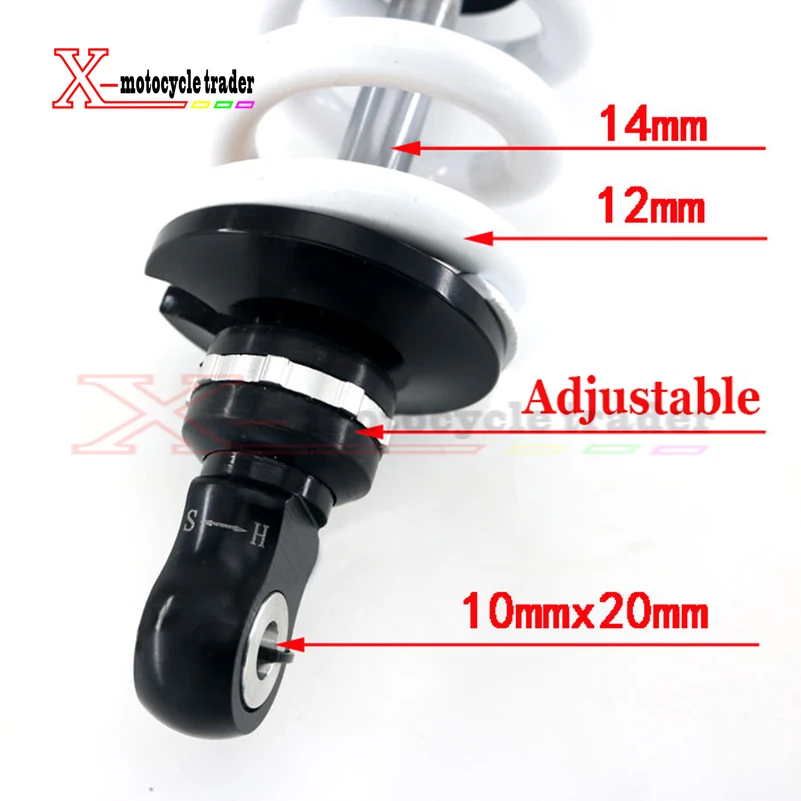 1000LBS Регулируемый демпфирующий 280 мм задний амортизатор ударов/подвеска для