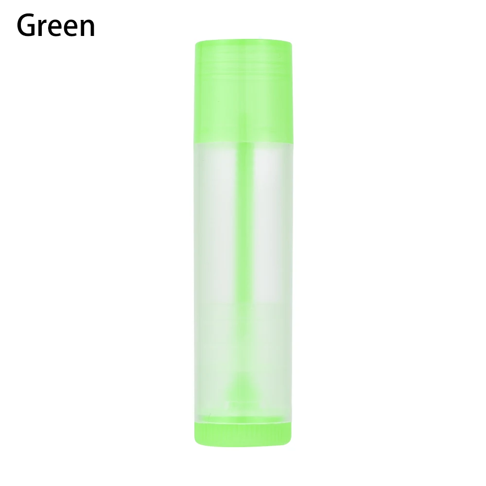 green 10 шт., 5 мл, губная помада, тюбик, сделай сам, бальзам для губ, Пустые контейнеры, косметические контейнеры, контейнер для бальзама для губ, клей-карандаш, прозрачные бутылки для путешествий - Цвет: green