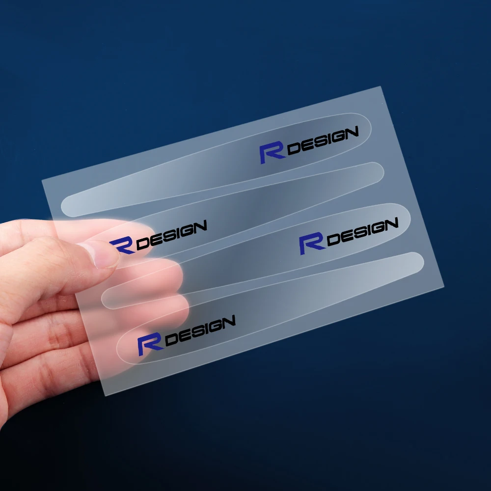 8 шт. стайлинга автомобилей Rdesign логотип дверные ручки защиты от царапин наклейки