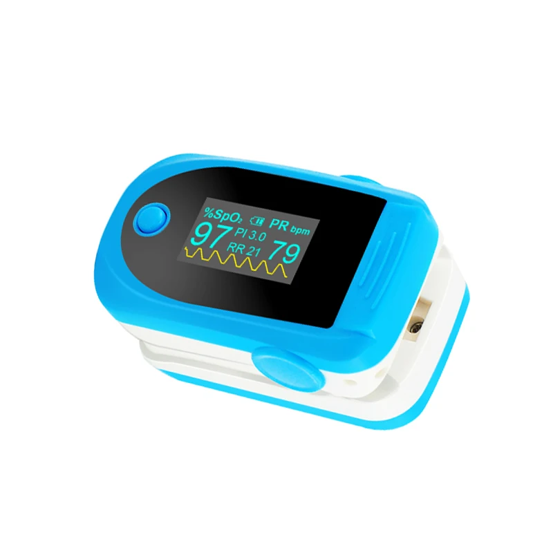 Цветной OLED пульсоксиметр с пальцевым наконечником звуковой сигнализацией и