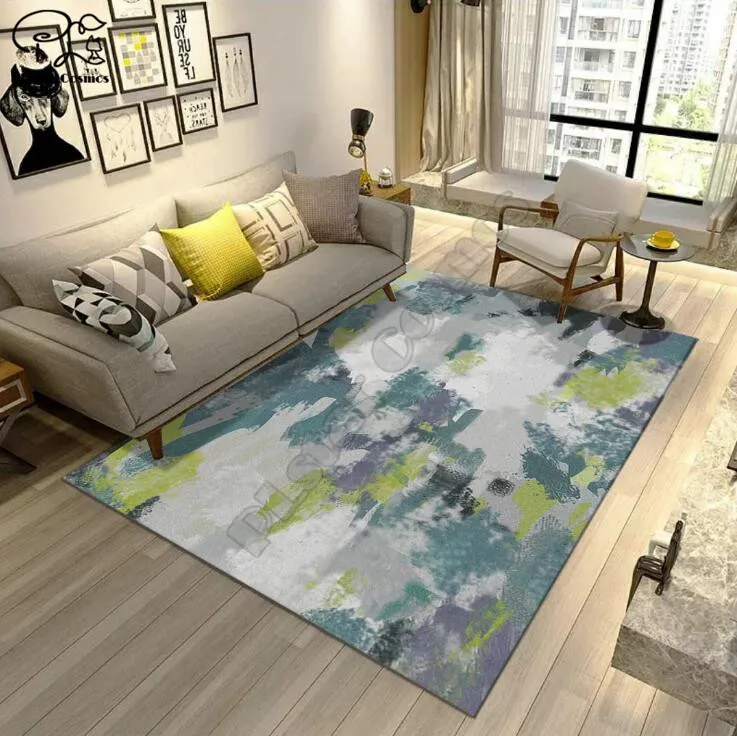 Graffiti splash ink carpet Square Anti-Skid Area Floor Mat 3D Rug Non-slip Dining Room Living Soft Bedroom Carpet | Дом и сад