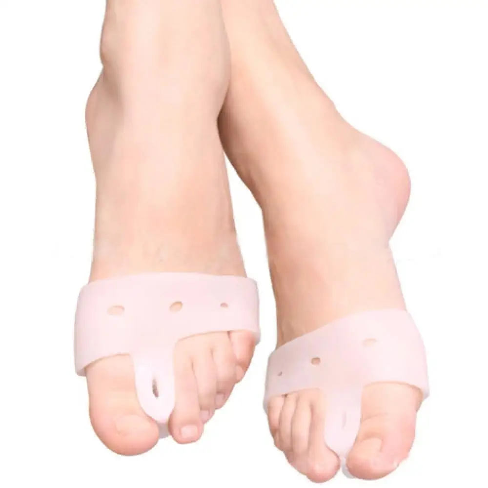 

80% Hot Sale 1 Pair Silicone Toe Hallux Valgus Separator Straightener Bunion Pain Relief Pads