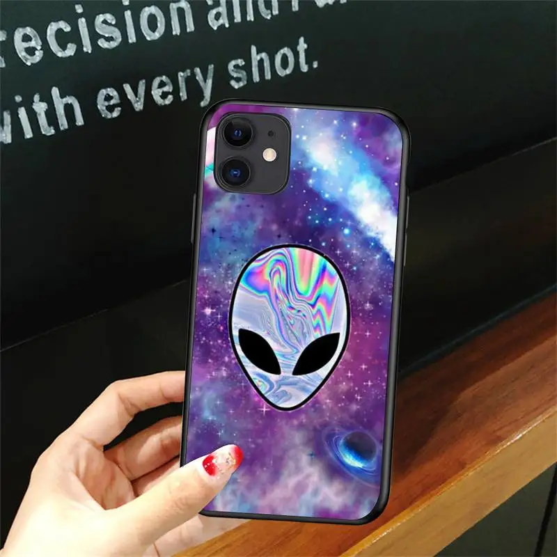 

Aesthetics Cartoon Alien Space Phone Case For Iphone 6 6s 7 8plus X Xr 11 12 Mini Pro Max Nax Fundas Cover