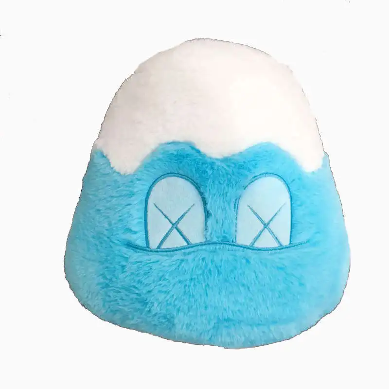 Синий Горячая Kawaii японская горная Fuji плюшевая игрушка популярная мягкая подушка для дивана для девочек Подушка для сна Декор для спальни - Цвет: Синий
