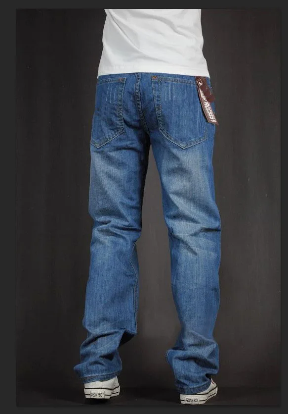 

Men's Long Pants Baggy Loose Fit Jeans Rap Hip Hop Skate Denim Trousers Straight Stretch Casual Trousers Tiger Dragon