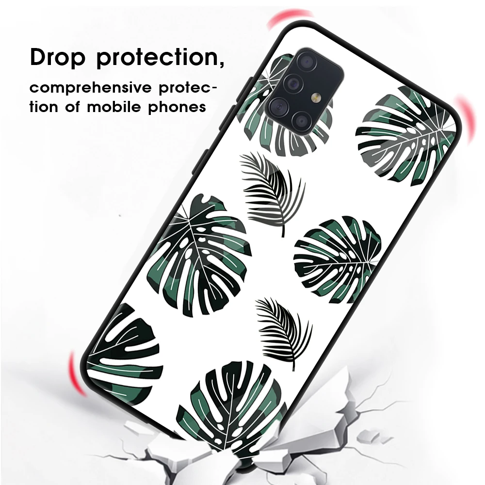 Чехол из закаленного стекла с рисунком звездного неба для Samsung Galaxy S20 Plus
