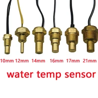 universal water temperature sensor car temperature sensor water temperature gauge 12v24v 10mm 12mm 14mm 16mm 17mm 18mm 21mm